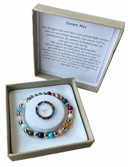 Setje met ring 3 mm (19 cm) en armband 6 mm (maat naar keuze)