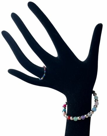 Setje met ring 3 mm (19 cm) en armband 6 mm (maat naar keuze)