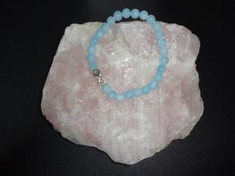 Dames armband Aquamarijn Infinity