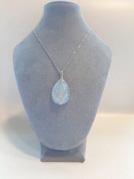 Damesketting met natuursteen Opaliet