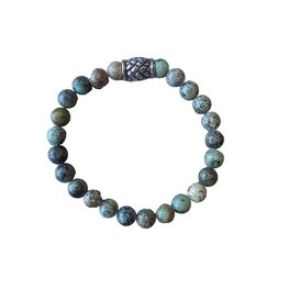 Afrikaans Turquoise met vlechtkraal