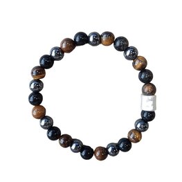 Balanced Power natuurstenen heren armband