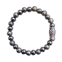 Pyriet en Hematiet heren armband