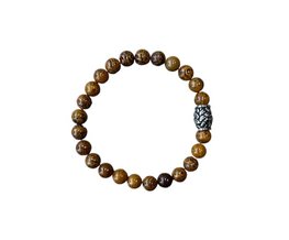 Heren armband Goudnerf Jade