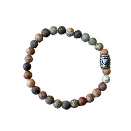 Dames armband met natuursteen Gras Jaspis