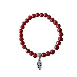 Dames armband Carneool met dreamcatcher bedel