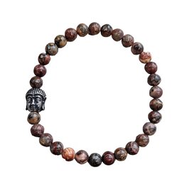 Luipaard Jaspis boeddha armband