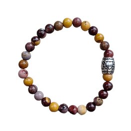 Dames armband met Mookaiet natuursteen
