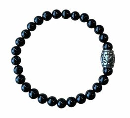 Armband Onyx met basic kraal