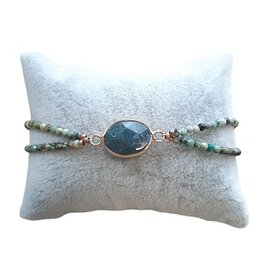 Afrikaans Turquoise dames armband