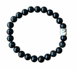 Zwarte Obsidiaan heren armband