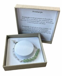 Schakelarmband met Aventurijn