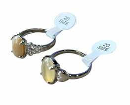 Ringen met natuursteen Agaat