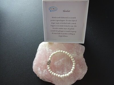 Dames armband Howliet met boeddhakraal