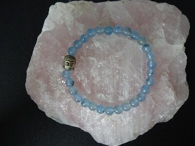 Dames armband Blauwe Agaat