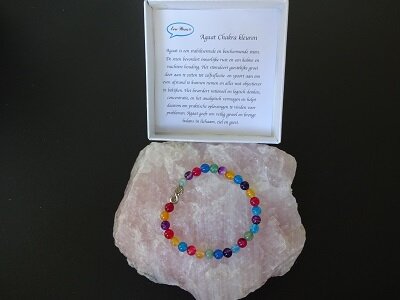 Damesarmband Agaat Chakra Infinitykraal