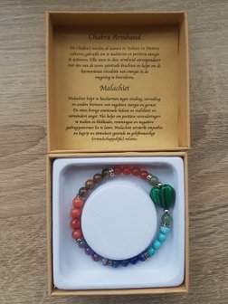 Dames armband Chakra Malachiet 