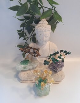 Decoratie bomen van natuursteen