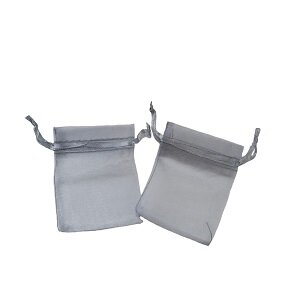 Organza zakjes grijs