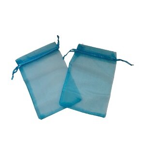 Organza zakjes blauw