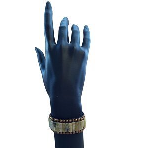 Dames armband Serpentijn natuursteen