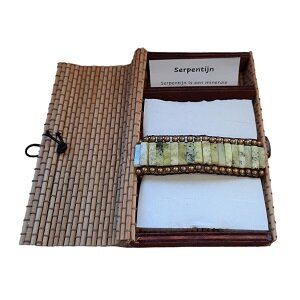 Dames armband Serpentijn natuursteen