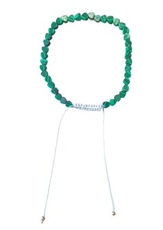 Malachiet hartjes armband van natuursteen