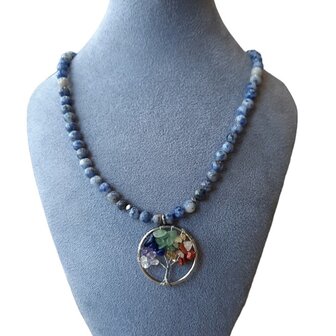Tree of Life dames ketting met Sodaliet