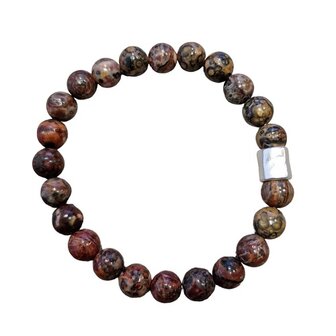 Luipaard Jaspis heren natuurstenen armband