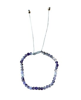 Hartjes armband van natuursteen Amethist
