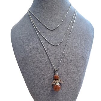 Ketting met geluksengel van Goudvloed