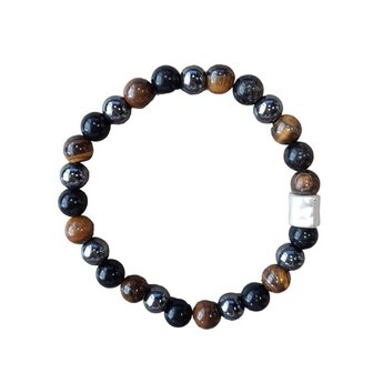 Balanced Power natuurstenen heren armband