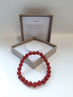 Dames armband Carneool