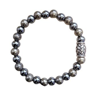 Pyriet en Hematiet heren armband