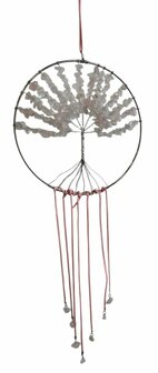 Hanger XXL van natuursteen Rozenkwarts