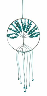 XL raamhanger van natuursteen Turquoise
