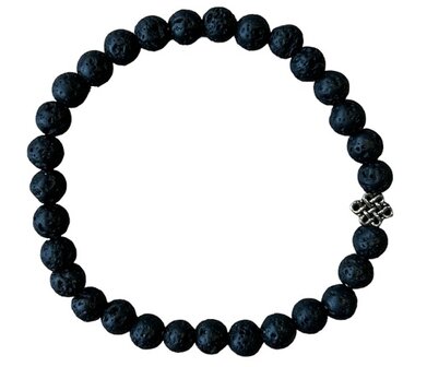 Dames armband met Lava steen
