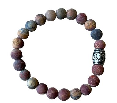 Picassso Jaspis mat dames armband