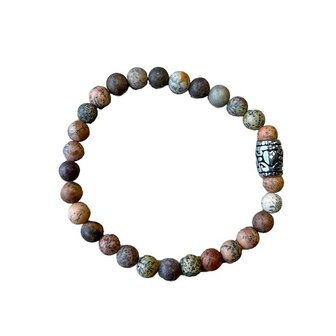 Dames armband met natuursteen Gras Jaspis