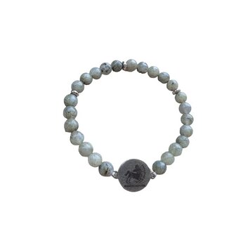 Labradoriet dames armband met sterrenbeeld Boogschutter