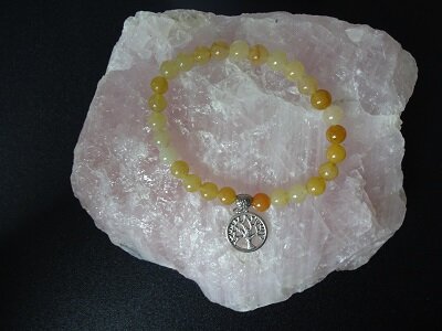 Dames armband Honing-Jade