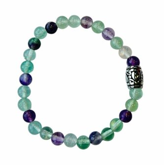Dames armband met natuursteen Fluoriet