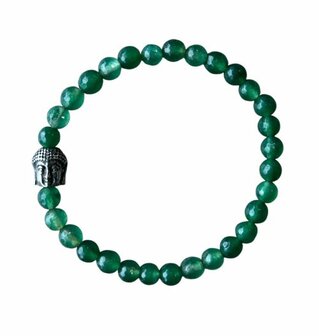 Groene Agaat facet dames armband