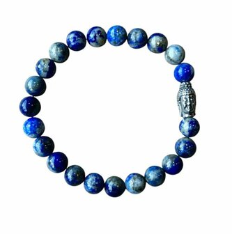 Lapis Lazuli heren armband met Boeddha kraal