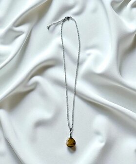 Ketting met natuursteen Tijgeroog
