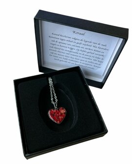 Ketting met natuursteen Koraal