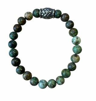 Afrikaans Turquoise heren armband