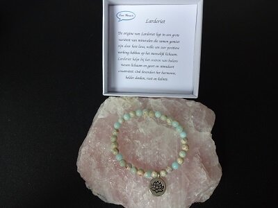 Dames armband Larderiet met lotusbedel