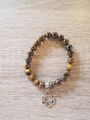 Dames armband Chakra Tijgeroog