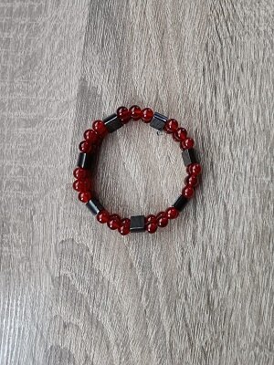 Dames armband Carneool & Hematiet